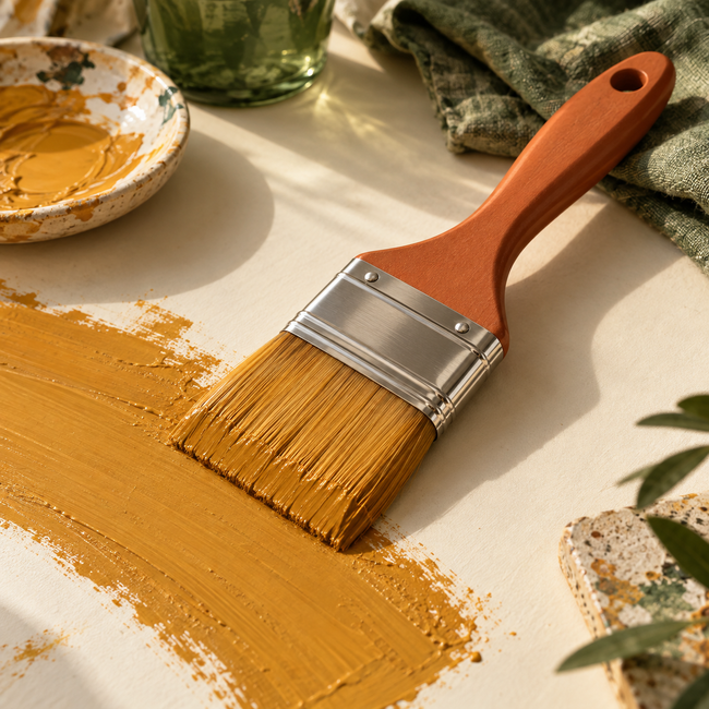 Broad Stroke Flat Brush — AI-created illustrative product concept