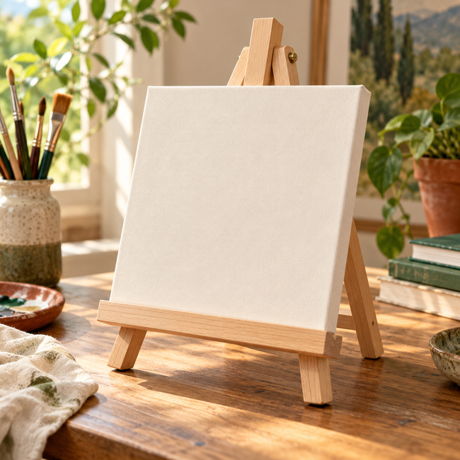 Tabletop Display Easel — AI-created illustrative product concept