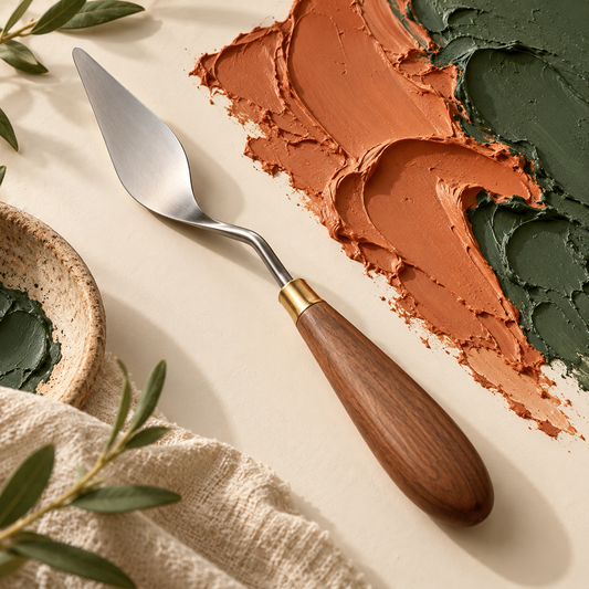 Curve Palette Knife — AI-created illustrative product concept